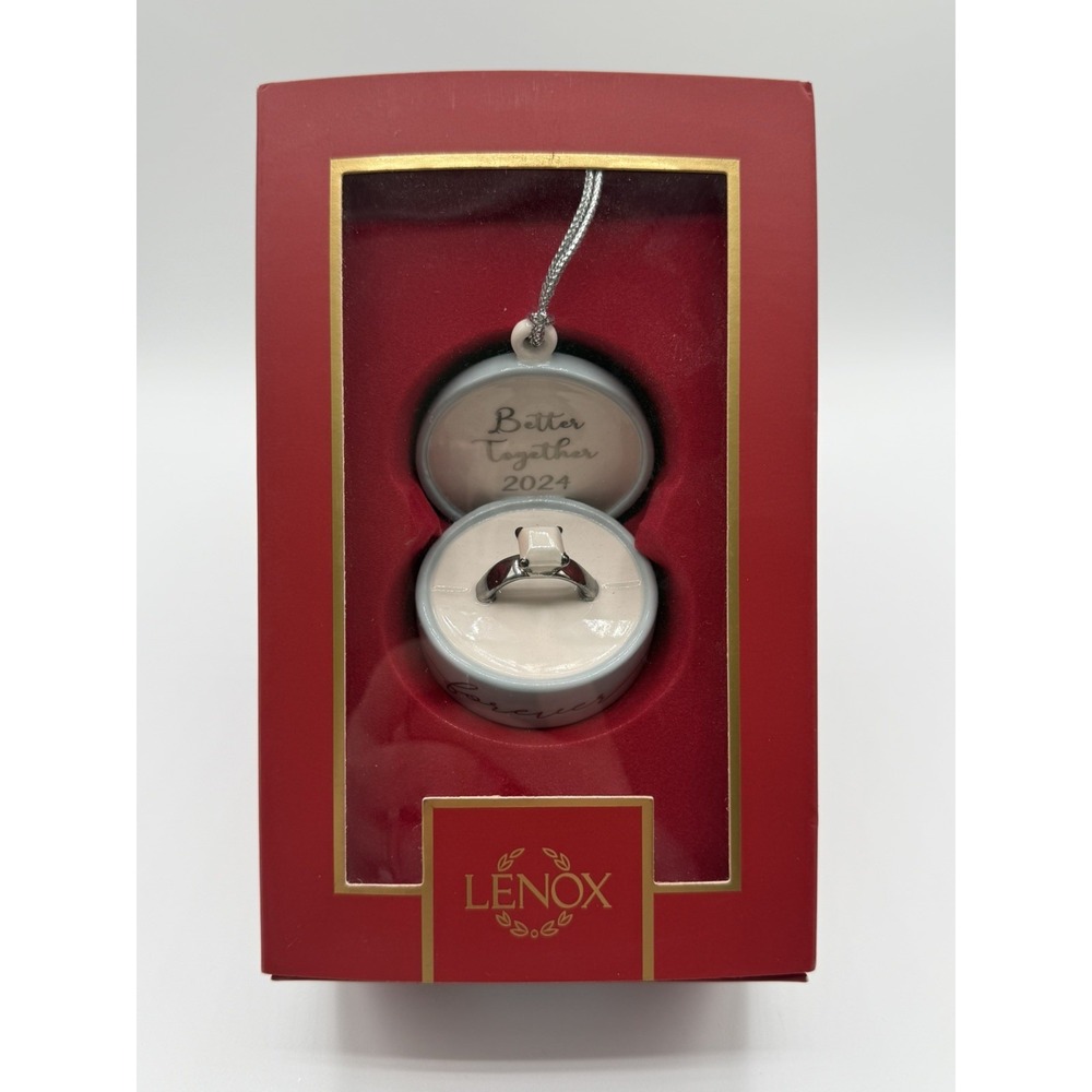 Lenox 2024 Engagement Ring Ornament Better Together Christmas Gift NEW IN‎ BOX